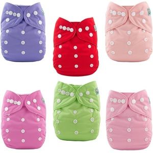 Brand new in package Alva Baby cloth diapers. Set of 6.